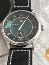 Herrenuhr Bergmann Tachometer Springende Stun...