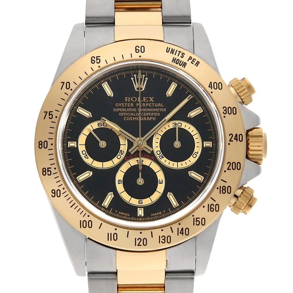 ROLEX Cosmograph Daytona 16523 black all tritium U Number second hand mens
