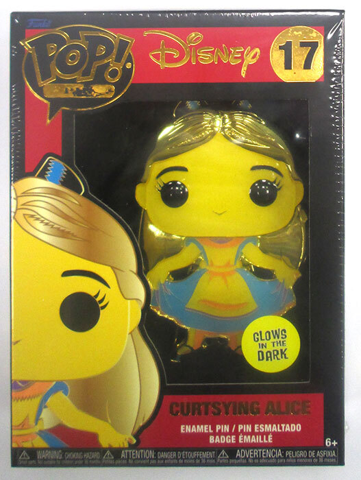 FUNKO PIN Alice In Wonderland Alice Glow in the Dark Blacklight #17 FUNKO