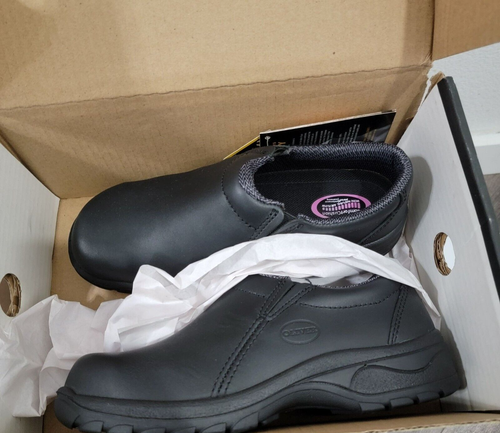 Oliver Ladies Slip-On Work Shoes Black Size W9 Slip-Resistant Leather Safety