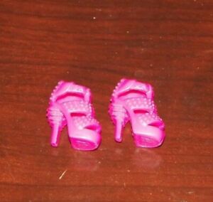 Barbie Shoes Fashionistas Hot Pink Strappy Heels Sandals Also Fit Petite