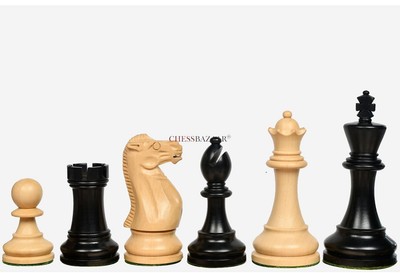 The CB Grandmaster Staunton Series Chess Pieces -3.75''King in Ebonized & Boxwood