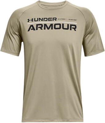 Under Armour Tech Size Medium Men's Short Sleeve T-Shirt Grey Gray Activewear