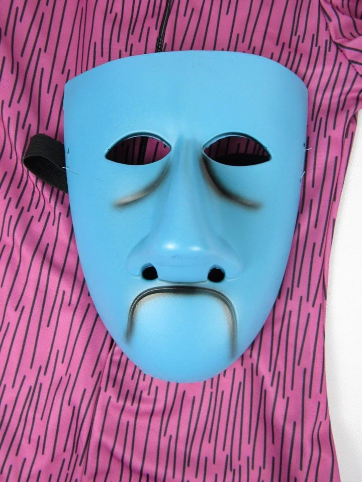 Fantasia Meninas Pesadelo Antes do Natal Choque Tamanho Pequeno - Máscara de Espuma - Vintage - Imagem 4 de 4