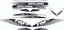 SEADOO RXP X 300 2016 Graphics / Decal / Sticker Kit CUSTOM BLK & WHITE