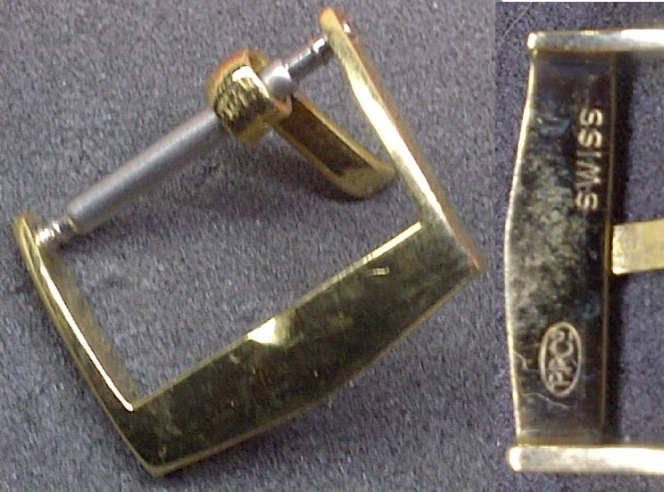 Vintage 1940s Patek Philippe 14mm Yellow Gold Plated Buckle