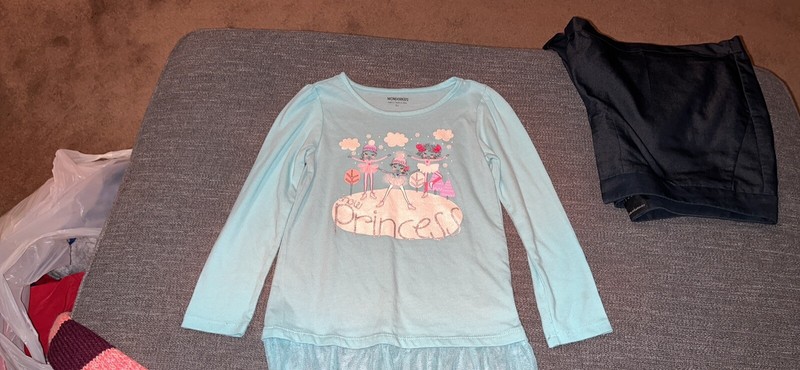 girls wonderkids princess tulle shirt sz 5T