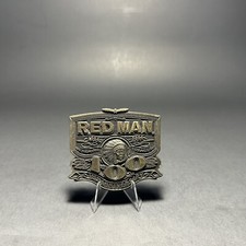 Red Man Chewing Tobacco 100th Anniversary Commemorative Brass Belt Buckle