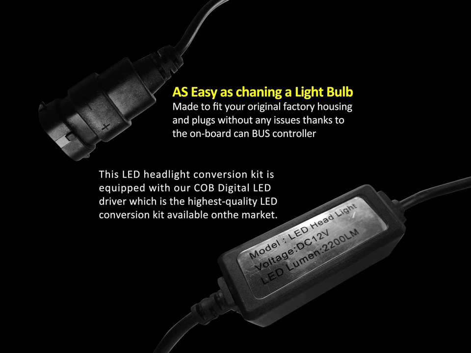 H11 LED Low Beam Bulb 6500K White High Power  for HONDA 2016 Accord LX, LX-S — 第 3/3 张图片