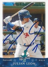 Julian Leon 2014 Ogden Raptors Signed Card