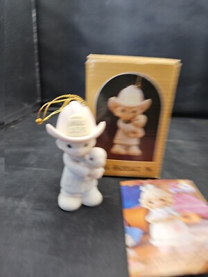 Precious Moments  Love Rescued Me  Fireman Ornament Fire Department 1986 