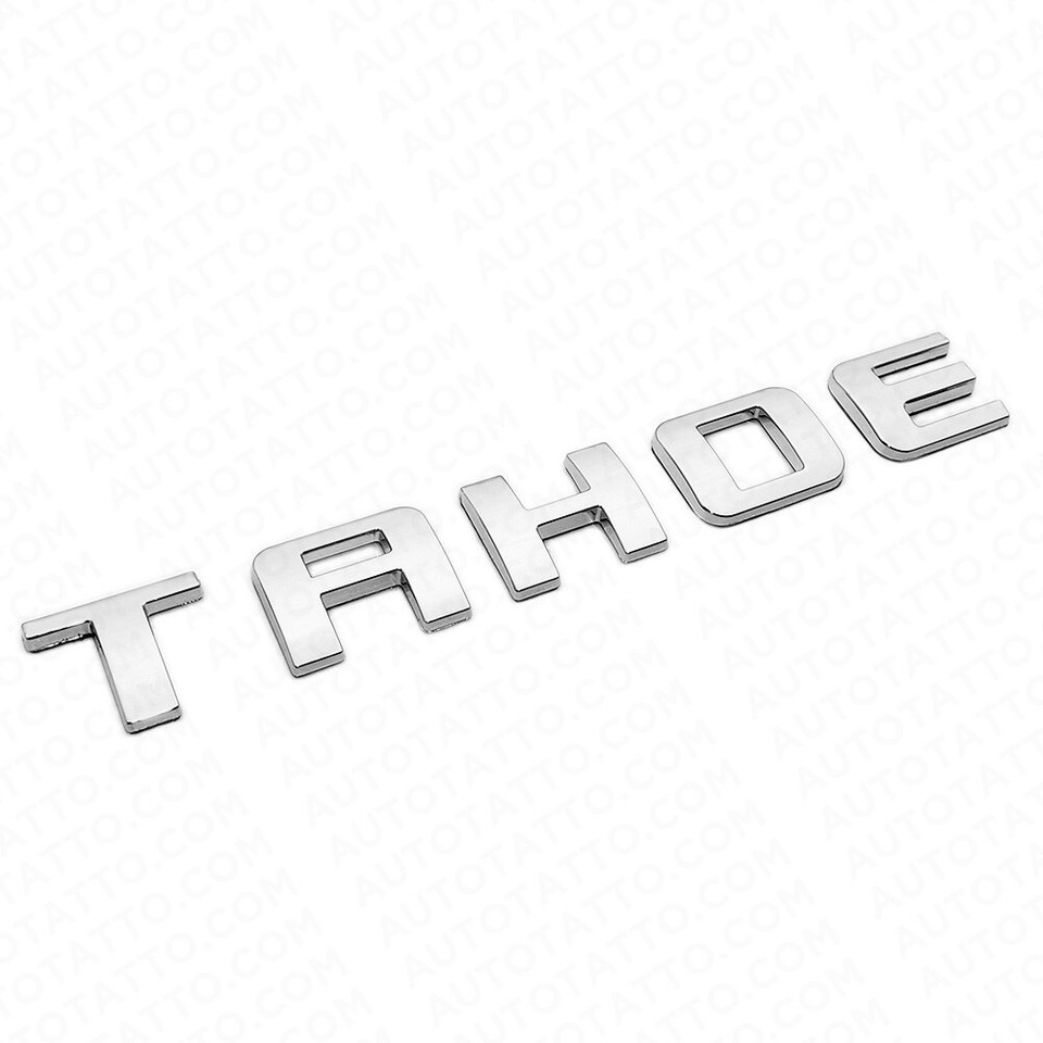 Gloss Black TAHOE Nameplate Overlay Emblem For GM 2007-2020 Tahoe LT – Front Grill