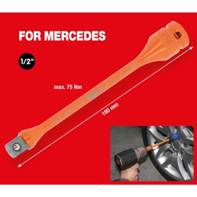 KS TOOLS 1/2'' Kraft-Torsions-Verlängerung, 75Nm Für Mercedes