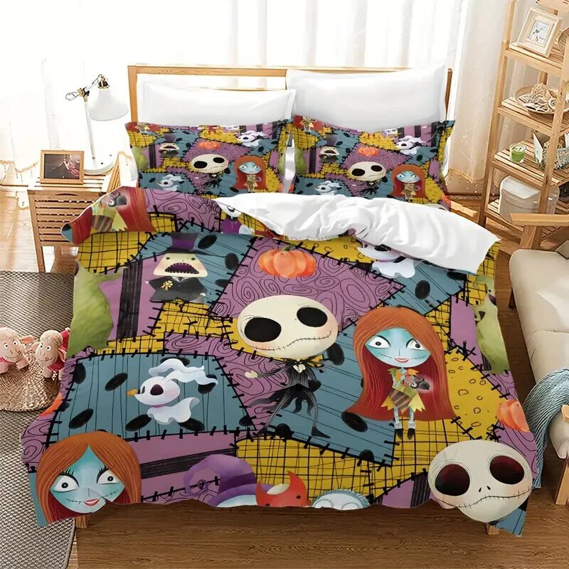 I'm Fall In Love With The Nightmare Before Christmas Cartoon Bedding Set