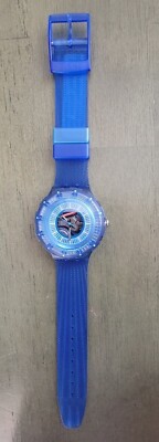 SOLD AS IS** 1997 ALTAMAREA SDL100 Blue Scuba Swatch Watch | eBay