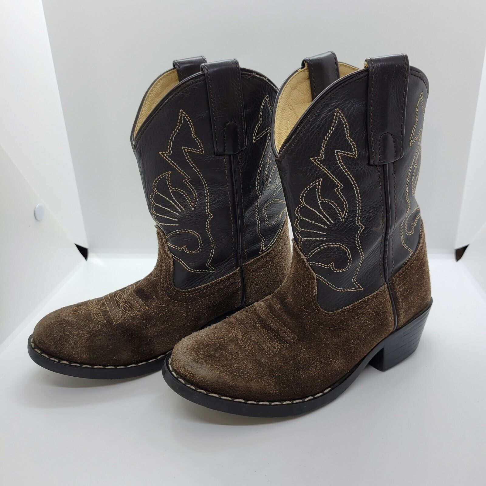 Masterson Boot Co. Brown Cowboy Boots Size Little Boys 12M