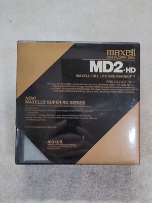 NEW Maxell Mini-Floppy Disk MD2-HD 5 1/4