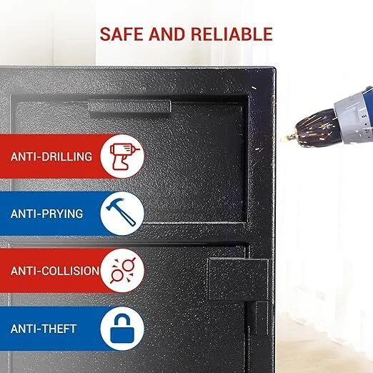 3.5 Cu Ft Digital Depository Business Safe Box Electronic Steel Safe With Keypa - Image 2 of 4