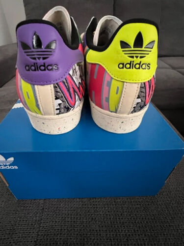 Zapatillas Adidas Superstar Pride Love Las Vegas únicas EU47 1/3 US12,5 NUEVAS LIMITADAS - Imagen 5 de 10