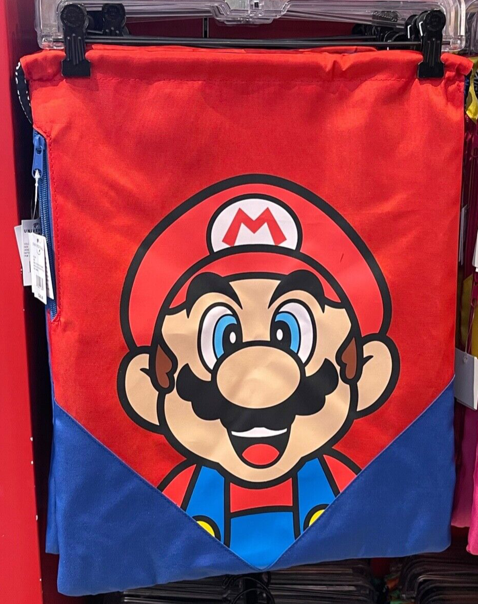 マリオ Universal Studios Hollywood Super Nintendo World Mario Drawstring