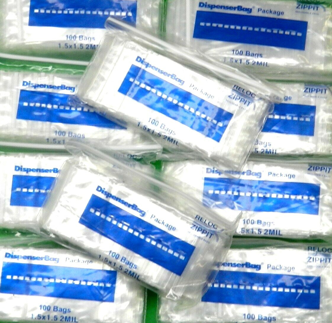 1000 Sacchetti Zippit Reloc 1-1/2 X 1-1/2 Quadrati Trasparenti 1,5 X 1,5" Poly B - Foto 2