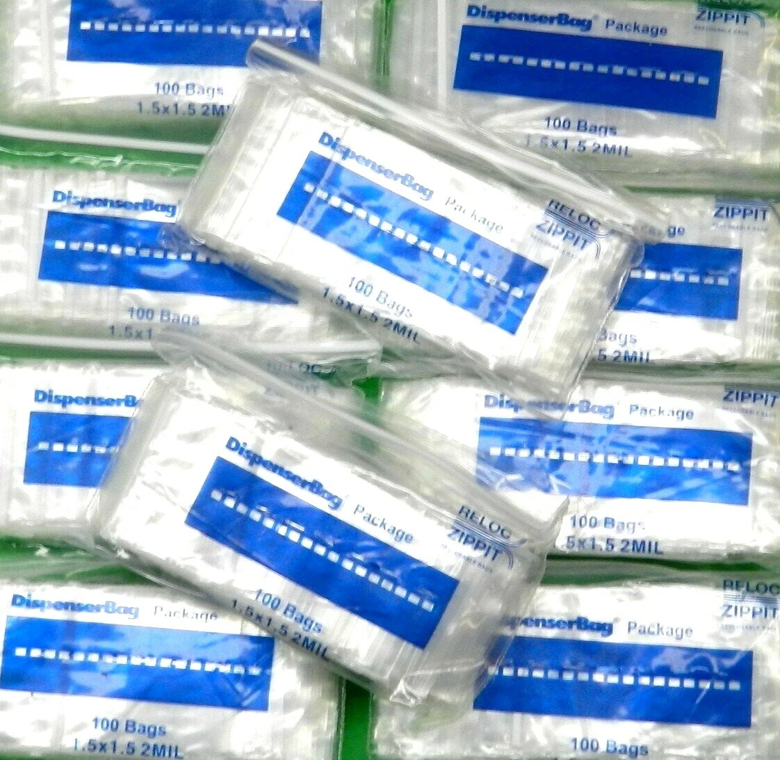 1000 Zip Top Seal Bags 2mil Clear 1-1/2 x 2 Small Baggies Zip Top Slide  Bags