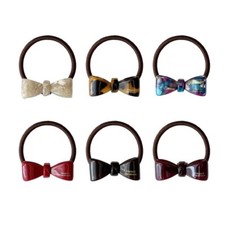 Korean FRANCE bow Hair Tie Ponytail holder Accessories Exquisite Fashionable