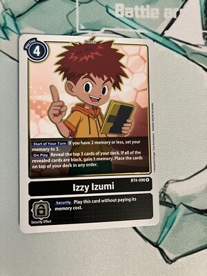 Izzy Izumi BT4-096 R Digimon CCG | Great Legend Near Mint