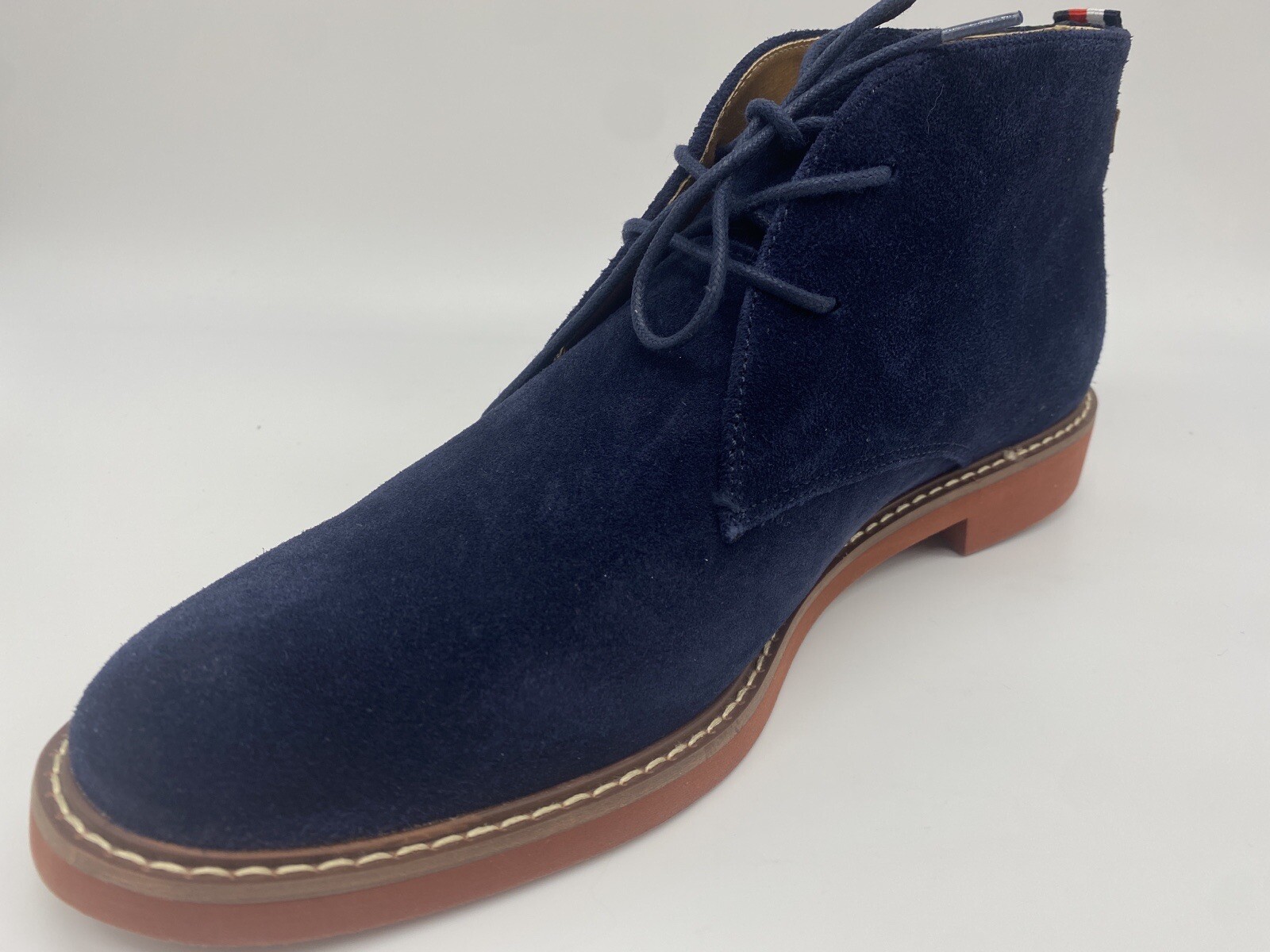 NEW Tommy Hilfiger Gervis BootS Chukka  For Mens SZ 9.5 In Dark Blue Suede Z image 3