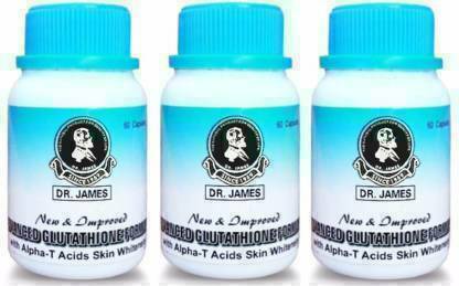 dr james glutathione tablets Dr James Glutathione, Packaging Type: Bottle, Packaging Size: 60 Pills at ₹  2499/bottle in New Delhi main image 0