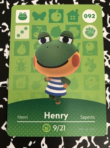 Henry Animal Crossing Amiibo Card Never Scanned Brand New Rare Smug Frog Ebay