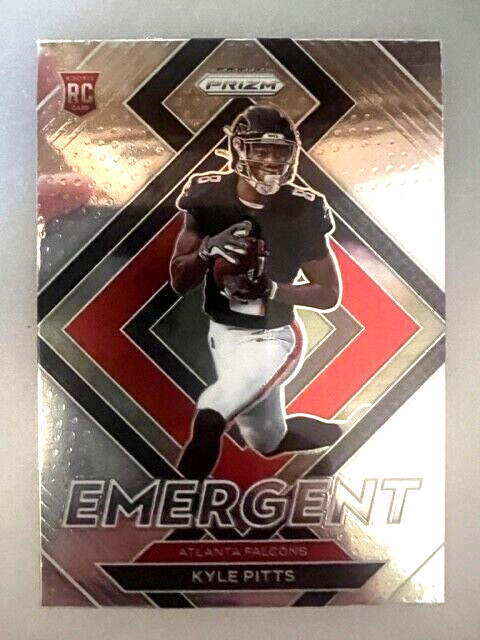 2021 Panini Prizm Kyle Pitts ( Atlanta Falcons ) Rookie RC Emergent #E-11