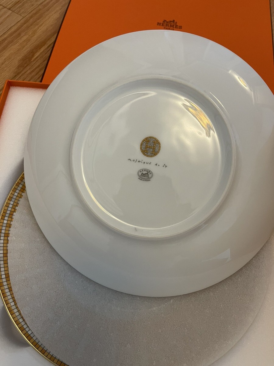 HERMES New Giftable Mosaique au 24 gold dessert plates set