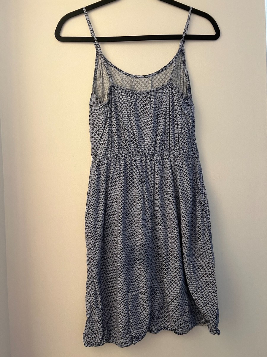 Womens Blue Old Navy Spaghetti Strap Dress with Synched Waist Size Small  Petite