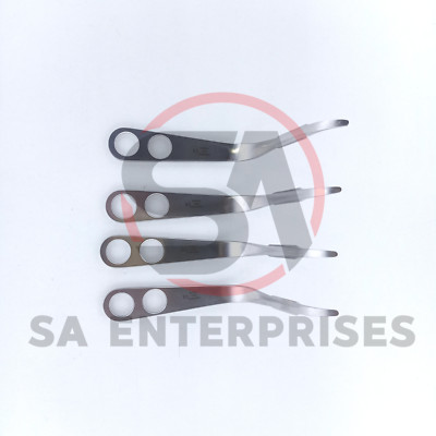 Modified Bent Hohmann Retractor THR Surgical Instrument 4 Pcs Set SS