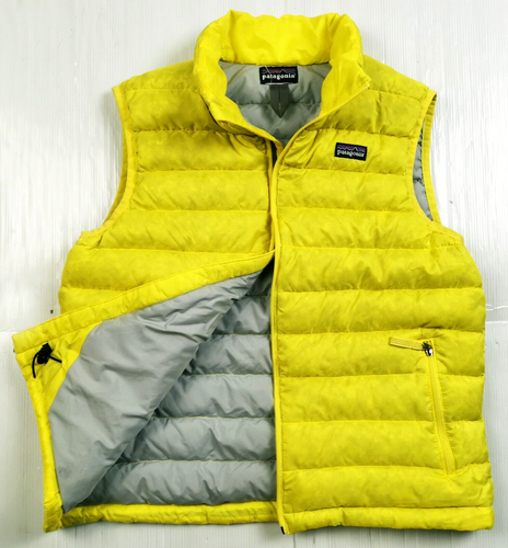 DOWN PUFFER YELLOW VEST JACKET 