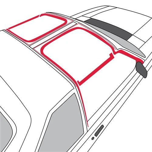1987-1988 FORD MUSTANG T-TOP 9 PIECE WEATHERSTRIP KIT STREET OUTLAW SALE! - Image 3 of 4