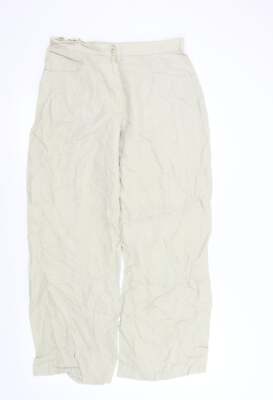 EXAKT Freizeit Damen Beige Leinenhose Größe M L28 in normal