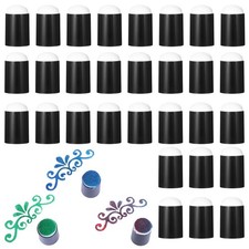 30 Pcs Finger Sponges Daubers Fingers Painting Craft Drawing Sponge Dauber Se...
