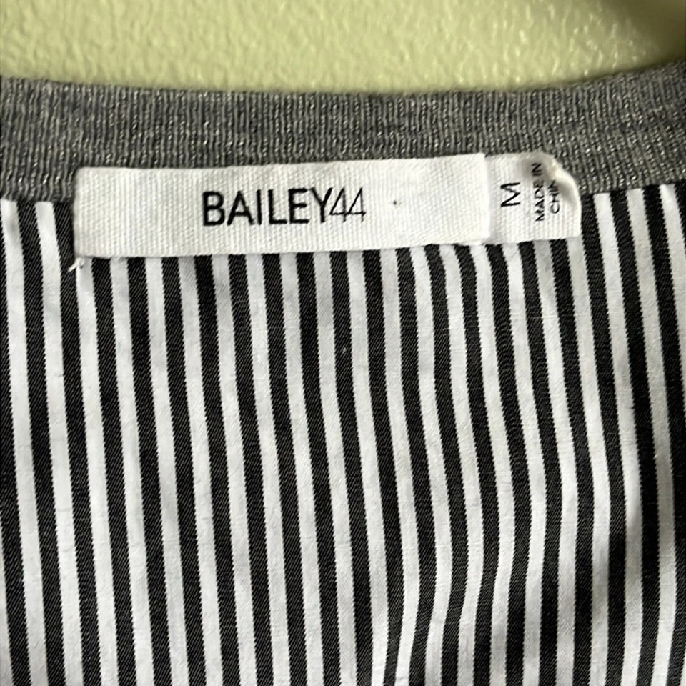 Bailey 44 真丝混纺纽扣前毛衣细条纹后面板衬衫开衫 — 第 3/4 张图片