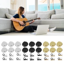 6Pcs Guitar Tuning Peg Buttons Metal Easy to Install Tuner Knobs Replacement
