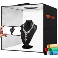 Light Box Photography, Portable Photo Studio Box 12"x12" Professional Shootin...
