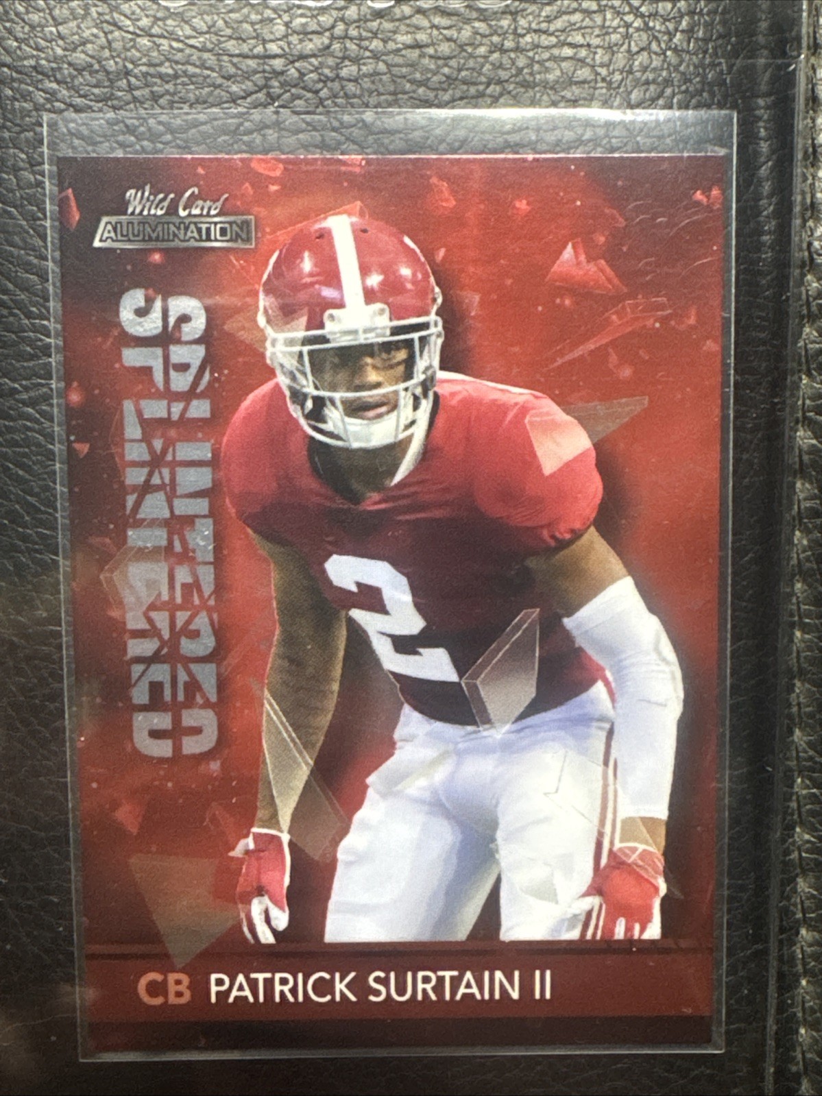 Patrick Surtain II Wild Card Alumination Splintered #SP18 Red