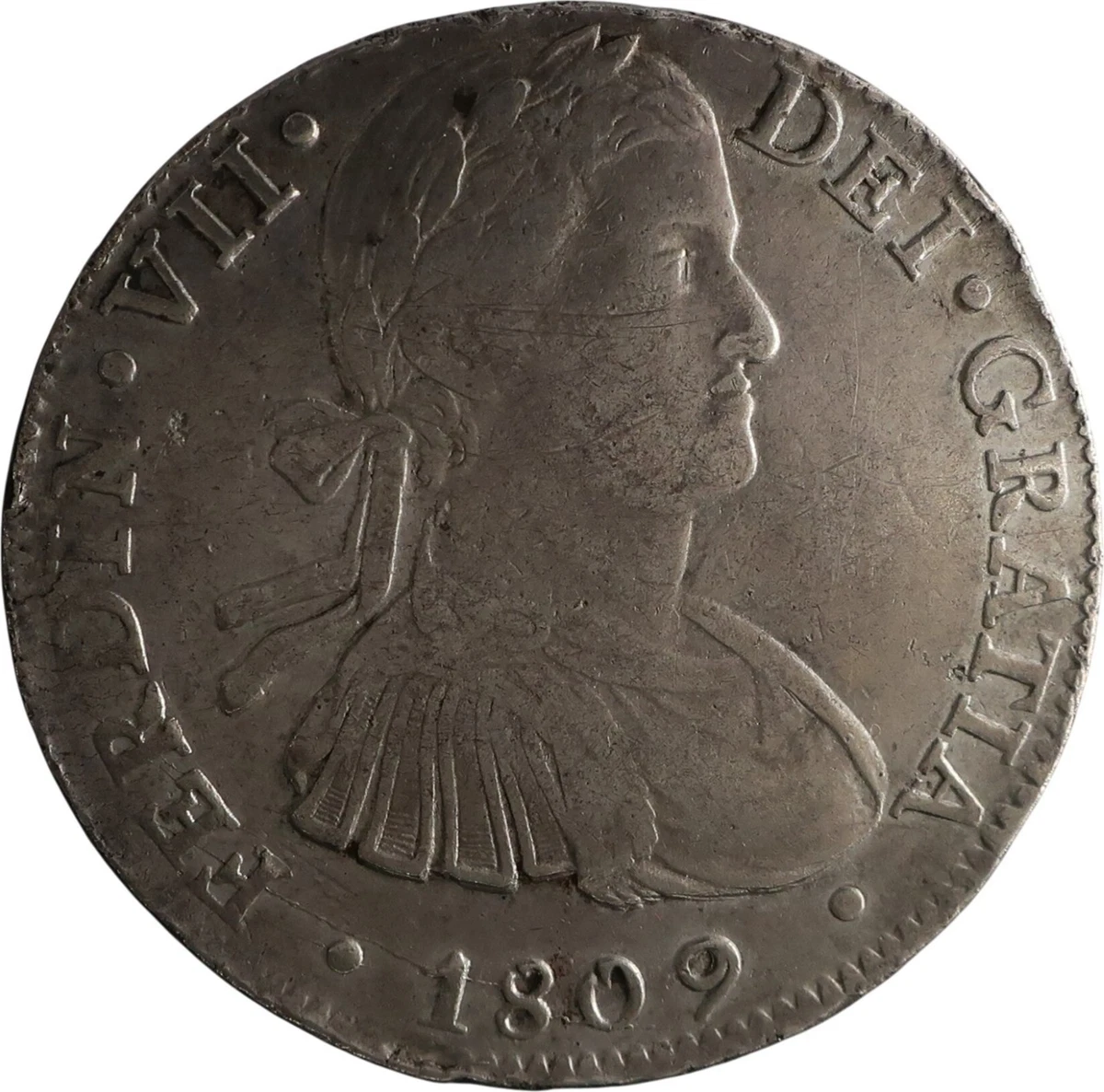 フェルナンド1810銀貨 8 Reales Silver 1809 Year Colonial Mexico Coins (Pre - 1821) for