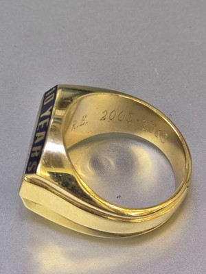 Custom 14k Yellow Gold Ring ''10 Years Med Pharm''