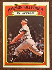 1972 Topps Baseball - #52 Harmon Killebrew In Action Twins EXMT (Set Break)