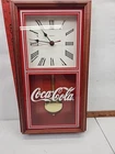 Vintage Hanover Quartz Pendulum Coca-Cola Quartz Pendulum Wall Clock.
