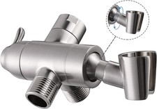 Shower Arm Diverter with Handshower Mount, G1/2 Brass Shower Diverter Valve B...
