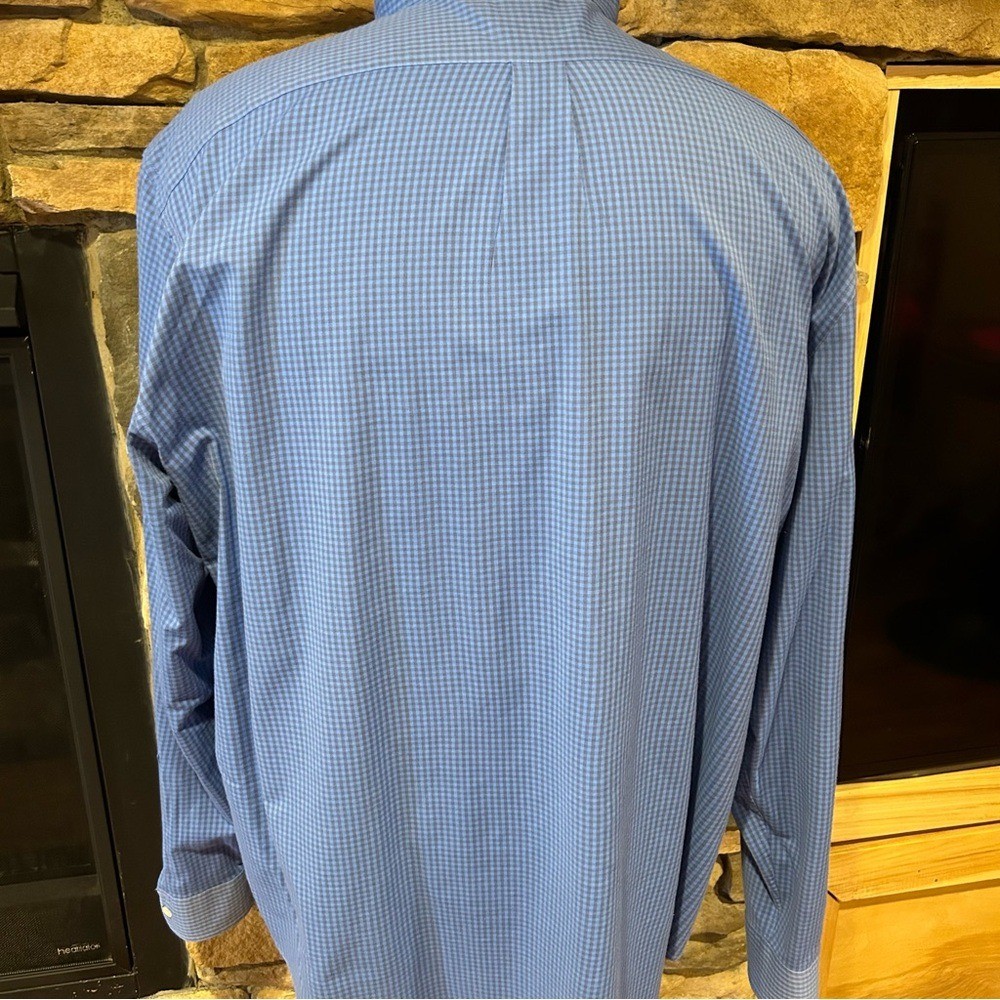 Vineyard Vines Blue Gingham Button Down Shirt men… - image 3