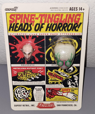 Super7 ULTIMATES Spine-Tingling HEAD OF HORROR! Super Pack Accs.  RARE & NEW!